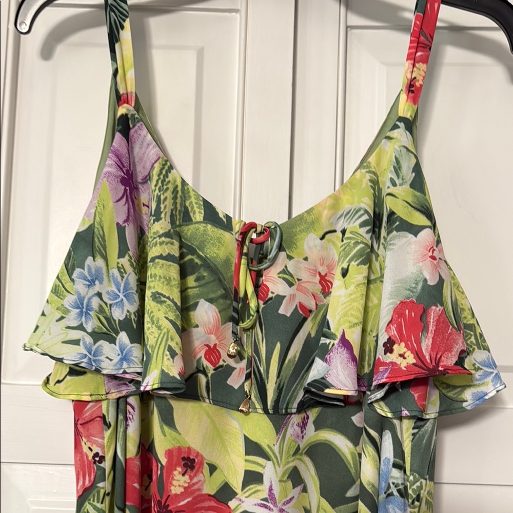Tommy Bahama Floral Maxi Dress - Green and Red - Picture 2 of 7